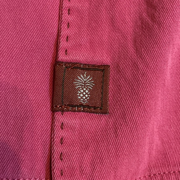 Tommy Bahama Dark Rose Button Down Silk Shirt Size Medium - Picture 9 of 14